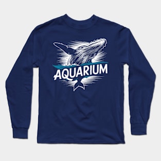 A majestic whale breaching the ocean's surface Long Sleeve T-Shirt